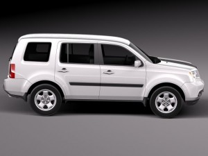 Honda Pilot 2014 Model 3D