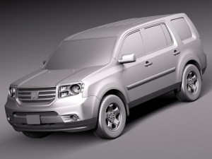 Honda Pilot 2014 Model 3D