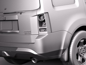 Honda Pilot 2014 Model 3D