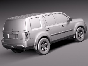Honda Pilot 2014 Model 3D