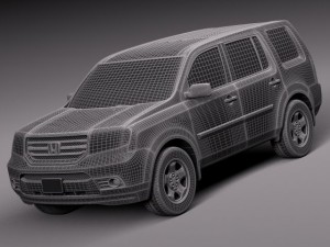 Honda Pilot 2014 Model 3D