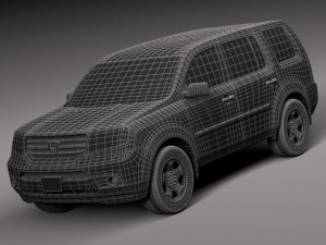 Honda Pilot 2014 Model 3D