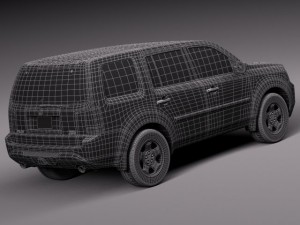 Honda Pilot 2014 Model 3D