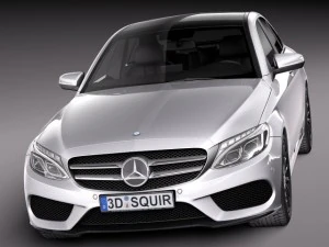 Mercedes-Benz C-class W205 2015 Sedan 3D Model