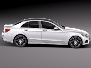 Mercedes-Benz C-class W205 2015 Sedan Modelo 3D