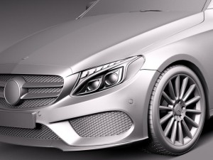 Mercedes-Benz C-class W205 2015 Sedan Modelo 3D