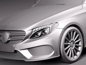 Mercedes-Benz C-class W205 2015 Sedan 3D Model