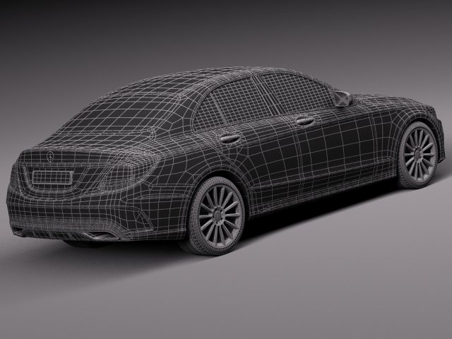 Mercedes-Benz c-class w205 2015 sedan 3D Model in Sedan 3DExport