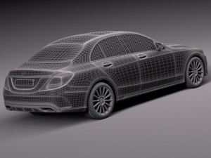Mercedes-Benz C-class W205 2015 Sedan Modelo 3D