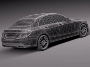 Mercedes-Benz C-class W205 2015 Sedan 3D Model