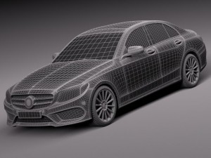 Mercedes-Benz C-class W205 2015 Sedan Modelo 3D