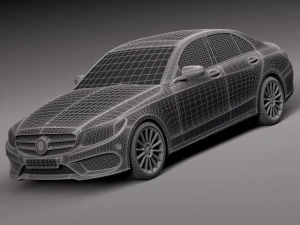 Mercedes-Benz C-class W205 2015 Sedan 3D Model