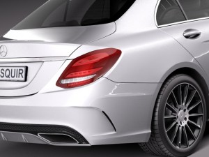 Mercedes-Benz C-class W205 2015 Sedan Modelo 3D