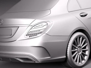 Mercedes-Benz C-class W205 2015 Sedan 3D Model