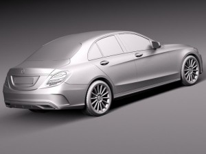 Mercedes-Benz C-class W205 2015 Sedan Modelo 3D