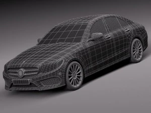 Mercedes-Benz C-class W205 2015 Sedan 3D Model