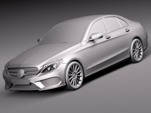 Mercedes-Benz C-class W205 2015 Sedan Modelo 3D