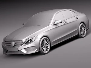 Mercedes-Benz C-class W205 2015 Sedan 3D Model