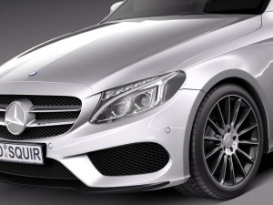 Mercedes-Benz C-class W205 2015 Sedan Modelo 3D