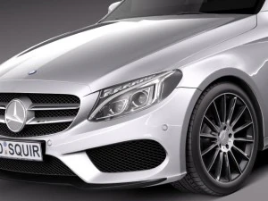 Mercedes-Benz C-class W205 2015 Sedan 3D Model