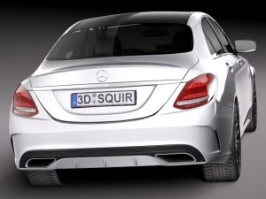 Mercedes-Benz C-class W205 2015 Sedan 3D Model
