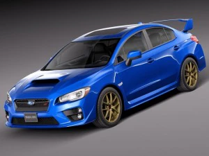 Subaru Impreza WRX STI 2015 Modello 3D
