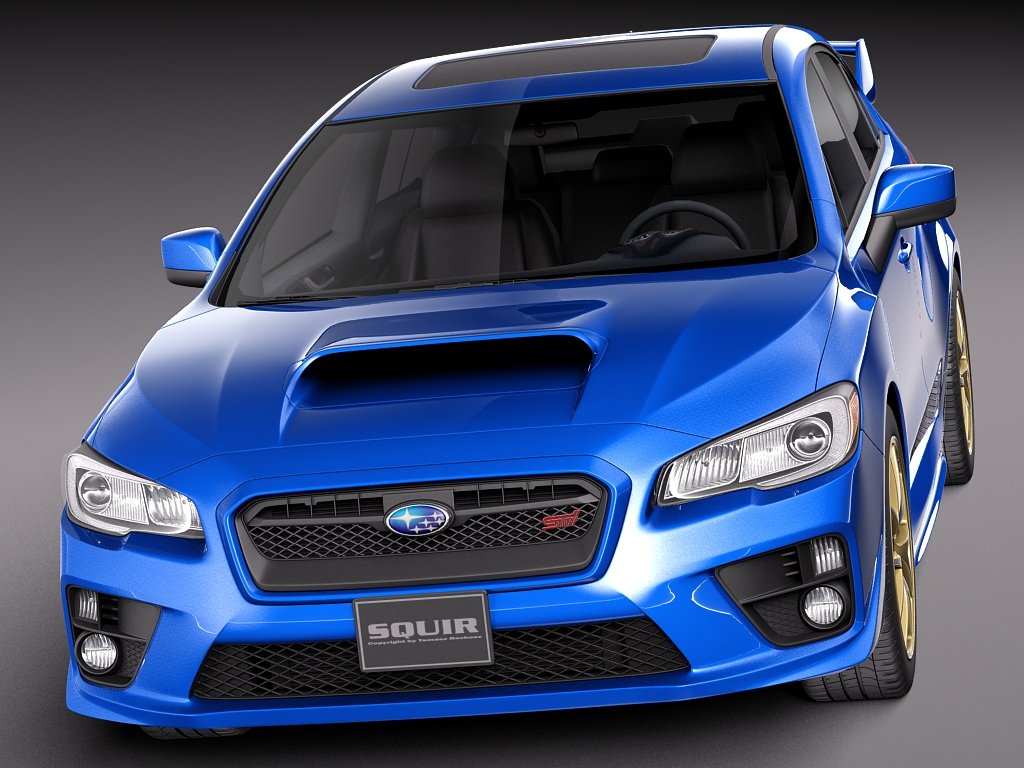 Subaru Impreza WRX STI 2015 3D Model in Sport Cars 3DExport