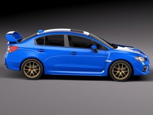 Subaru Impreza WRX STI 2015 3D-Modell