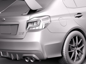 Subaru Impreza WRX STI 2015 3D-Modell