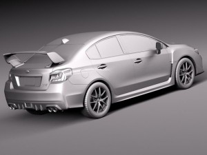 Subaru Impreza WRX STI 2015 3D-Modell