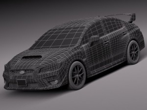 Subaru Impreza WRX STI 2015 3D-Modell