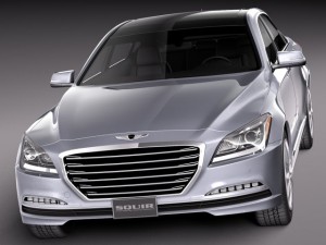 Hyundai Genesis 2015 3D Модель