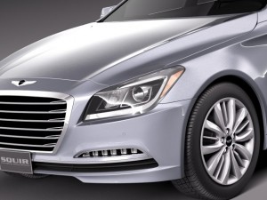 Hyundai Genesis 2015 3D Модель