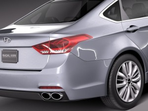 Hyundai Genesis 2015 3D Модель
