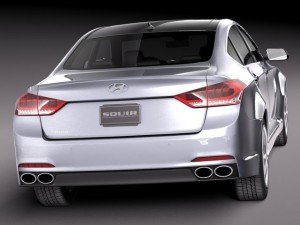 Hyundai Genesis 2015 3D Модель