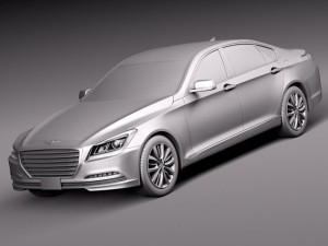 Hyundai Genesis 2015 3D Модель