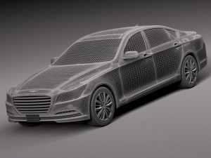 Hyundai Genesis 2015 3D Модель