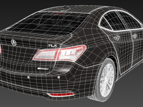 Acura TLX 2015 3D Model