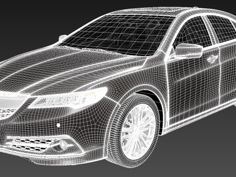 Acura TLX 2015 3D Model