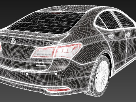 Acura TLX 2015 3D Model