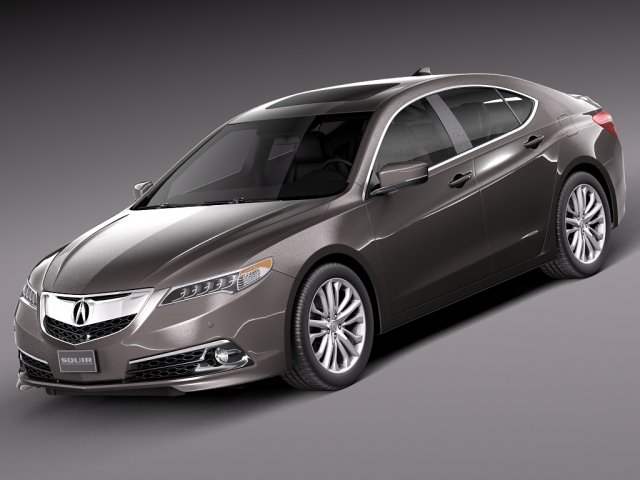 Acura TLX 2015 Modèle 3D .c4d .max .obj .3ds .fbx .stl .blend 