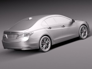 Acura TLX 2015 Modèle 3D