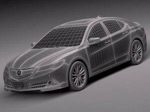 Acura TLX 2015 Modèle 3D