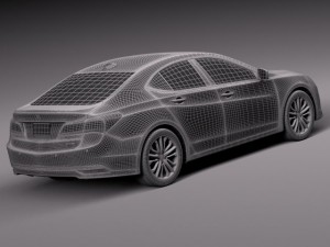 Acura TLX 2015 Modèle 3D