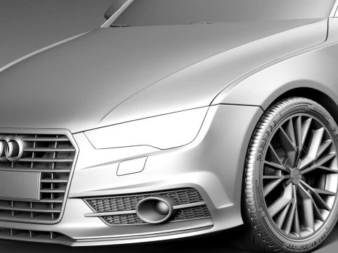 Audi A7 2015 3D Model