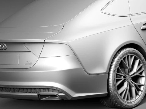 Audi A7 2015 3D Model