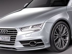 Audi A7 2015 Model 3D