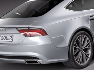 Audi A7 2015 Model 3D