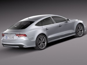 Audi A7 2015 Model 3D
