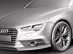 Audi A7 2015 Model 3D